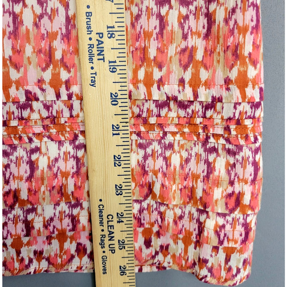 Eddie Baurer A-line Boho Skirt Womens S Tiered 100% Cotton Retro Hippie Gypsy - Picture 6 of 9